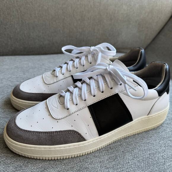 Sandro Magic Leather and Suede Trainers Sneaker Preppy Men's 41 US 8.5 - Picture 6 of 12